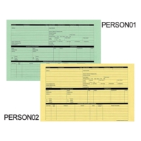 Personnel Pre-Printed Manilla Wallets Green Pack of 50