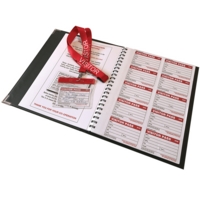 Visitor Pass Book and Pad with 300 Inserts