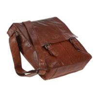 Leather Shoulder Bag Rusty Cage Cognac