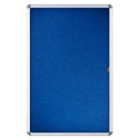 Internal Lockable Display Case 1200 x 900mm Blue