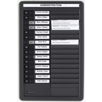 In & Out Board with Message Slot 15 Names Cards Included