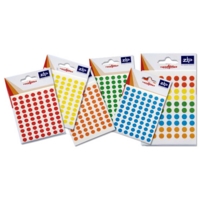Circle White Labels 8mm Pack of 490