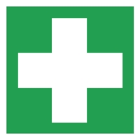 First Aid Symbol Self-Adhesive 100mm x100mm Sign