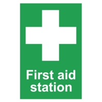 First Aid Station PVC Sign 150mm x100mm