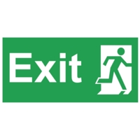 Fire EXIT PVC 150mm x 300mm Sign