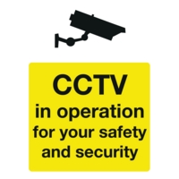 CCTV in Operation A4 Self-Adhesive Sign