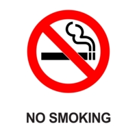 No Smoking A4  Self Adhesive