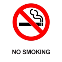 No Smoking A5 Self-Adhesive Sign