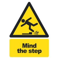 Mind The Step A5 Self-Adhesive Sign