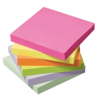 Neon Sticky Notes Pad 75mm x 75mm Pack of 12