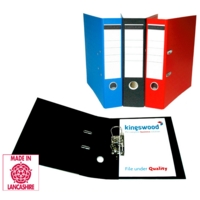 A4 PVC Lever Arch Files Black Box of 10