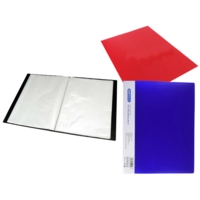 A4 Soft Cover Display 20 Pocket Presentation Book Black