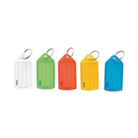 Large Sliding Key Tags Assorted Colours Pack of 50