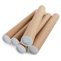 Postal Tube with End Caps 102mm x 1140mm Pack of 12