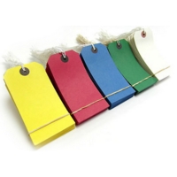 BLUE Strung Tags 120mm x 60mm Box of 250