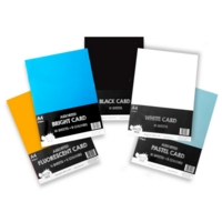 A4 Black Card 210gsm Pack of 10