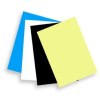 White A2 380 Micron Card Single Sheet