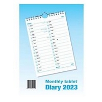 A4 Monthly Tablet Calendar 2028