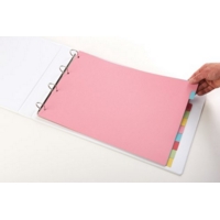 A3 Coloured Card Dividers 10 Part OBLONG