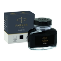 Parker Fountain Pen Quink Black Ink Refil 2oz Bottle