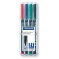 Staedtler Lumocolour 318 Permanent Fine Pack of 4
