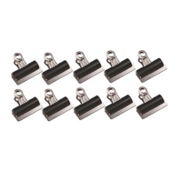 Letter Strong 20mm Black Clips Box of 10