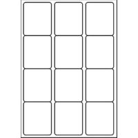 A4 Multipurpose Labels Box 100 12 per sheet 72 x 64mm