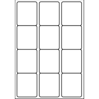 A4 Multipurpose Labels Box 100 12 per sheet 72 x 64mm