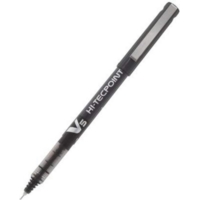 Pilot V5 Hi-Techpoint Rollerball Pen Black Box of 12