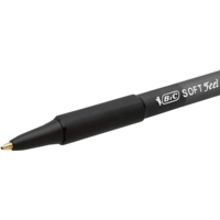 Bic Soft Feel Retractable Ballpoint Pen Black Box of 12
