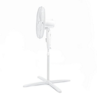 16" Pedestal Floor Standing 3 Speed Fan White