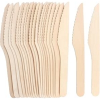 Wooden Cutlery Knives Pack of 100