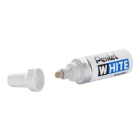Pental Broad Bullet Tip White Marker SINGLE PEN