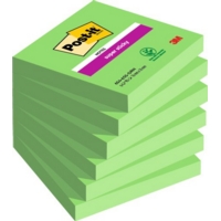 Post-it Super Sticky Asparagus 76mm x 76mm Notes Pack of 6