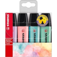 Stabilo Boss Highlighter Pastel Colours Pack of 4