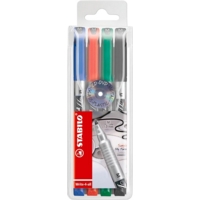 Stabilo Write-4-All Medium Assorted Markers Pack of 4