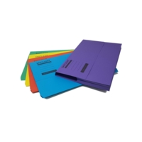 Bright Assorted Coloured Document Wallets Pack of 25