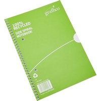 A5 Spiral Card Cover Notebook Pack of 10