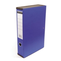 A4 Foolscap 65mm Clip Closure Box File Purple SINGLE