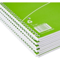 A5 Spiral Card Cover Notebook Pack of 10