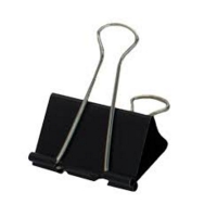 Foldback Binder Clips 51mm Black Box of 10