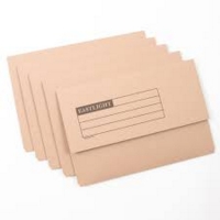 Eastlight Foolscap Document Wallets Buff Pack of 50
