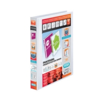 Elba Panorama A4 4-Ring 25mm Binder White SINGLE
