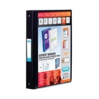 Elba A4 Portrait 4-Ring Binder Black SINGLE