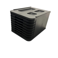 Desktop 8 Drawer Tower Storage Unit Black