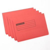 Eastlight Foolscap Document Wallets Red Pack of 50