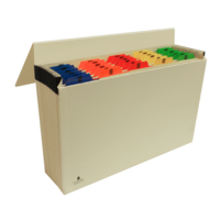 31 Pocket Numbered Mylar Coloured Tabs Expanding File