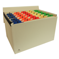 31 Pocket Numbered Mylar Coloured Tabs Expanding File