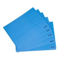 A3 Document Wallets Blue Pack of 25
