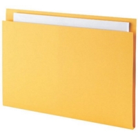 Guildhall Square Cut 315gsm Yellow Folders Pack of 100